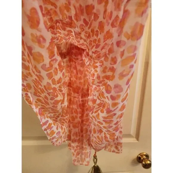 Ramy Brook NWT Donica Leopard print swim cover up dress size Large - Picture 8 of 12